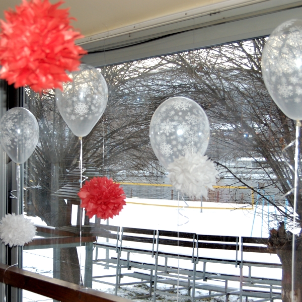 Balonky a pom poms