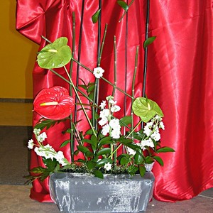Kv�tinov� dekorace sloup�