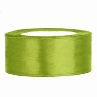 Stuha sat�nov� zelen� jablko 2,5cm/25m