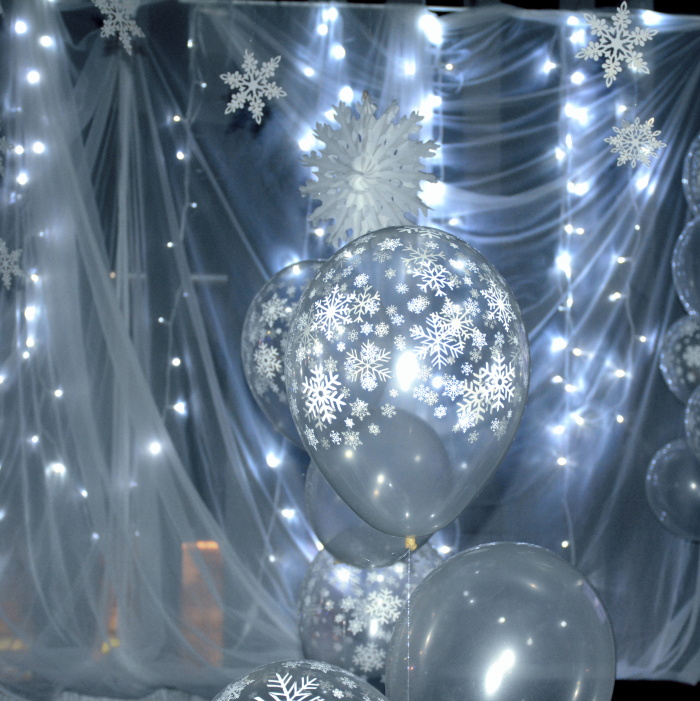 Winter party dekorace