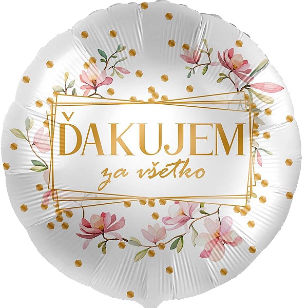 BAL�NEK f�liov� �akujem za v�etko Magnolie 43cm