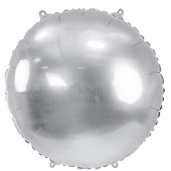 Bal�nek f�liov� kulat� Pastylka, 45 cm, st��brn�