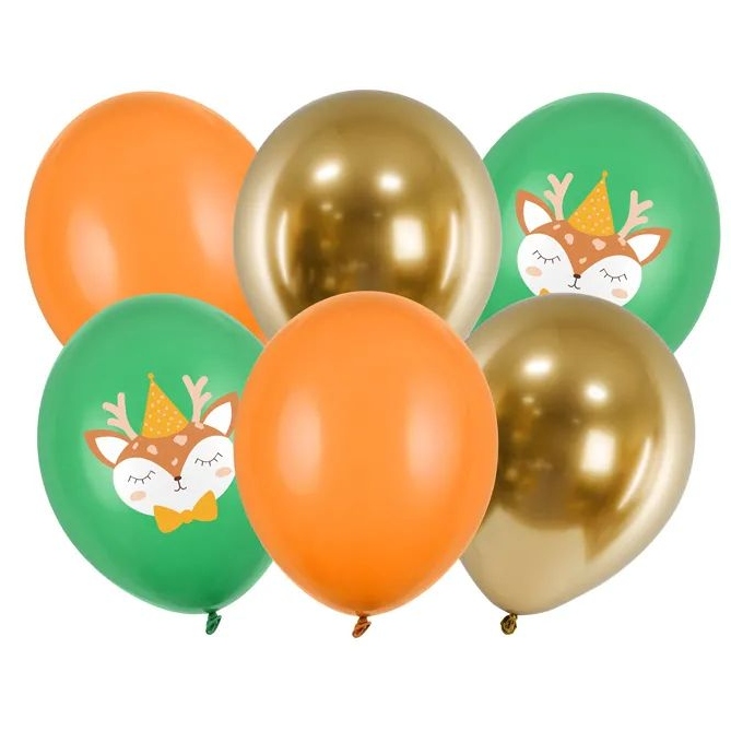 Bal�nky 30 cm, Jel�nek, mix (1 balen� / 6 ks)