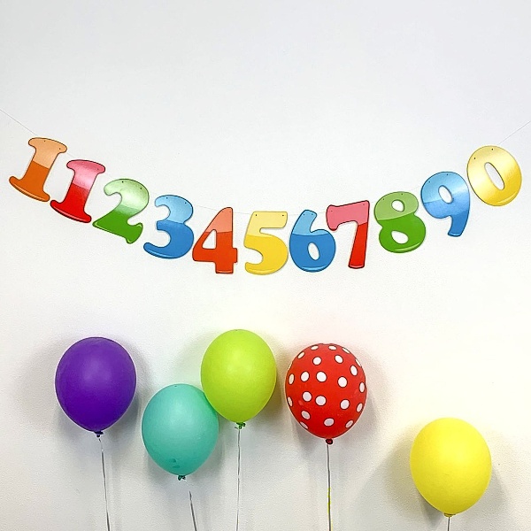 GIRLANDA ��slice pestrobarevn� 11ks