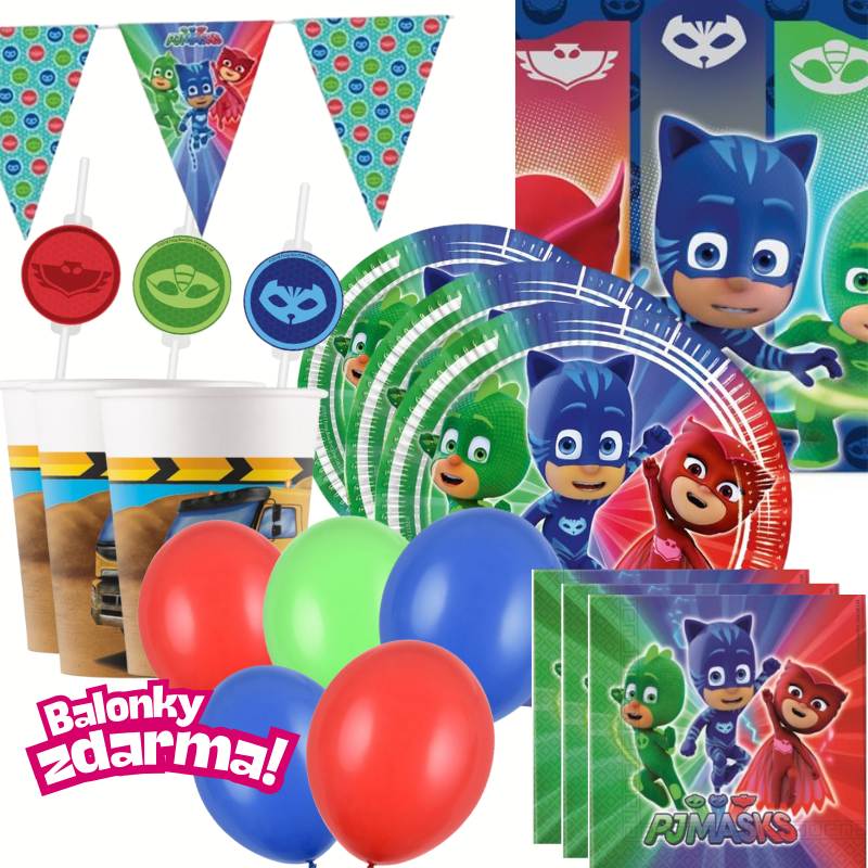 Party set PJ Masky - party pro 6 osob