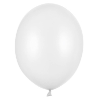 Bal�nek latexov� metalick� 30 cm b�l� 1 ks