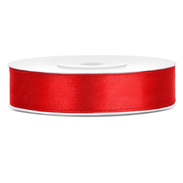 Stuha sat�nov� �erven� 1,2cm/25m
