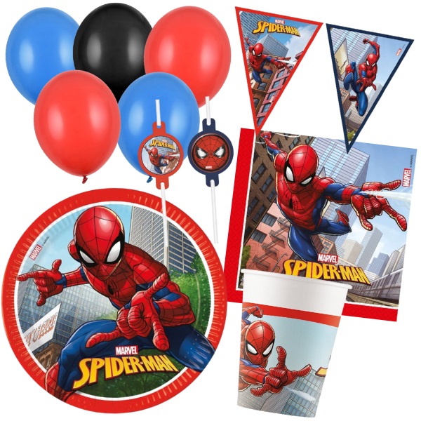 Spiderman - party set stolov�n�, dekorace pro 8 osob