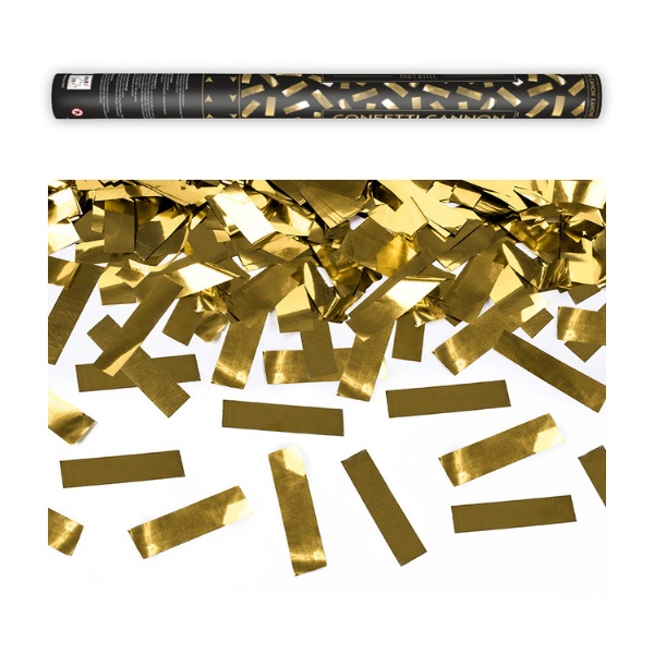 Vyst�elovac� konfety - Party zlat� serpent�ny 60cm 1ks