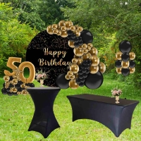 Party set 50 narozeniny - p�j�ovna + dekorace