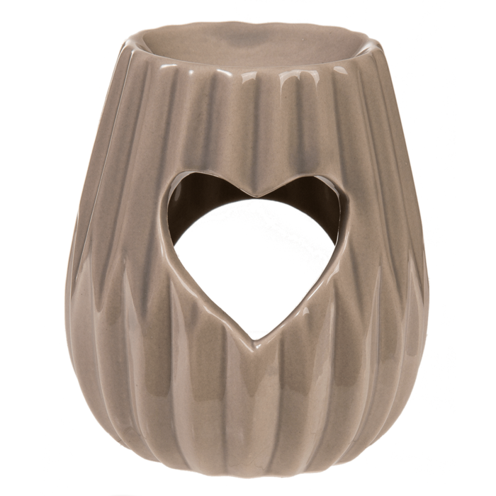 Aromalampa keramick� se srd��kem taupe 10 x 7,5 cm