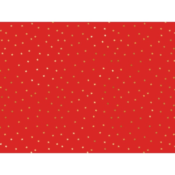 BALIC� pap�r �erven� se zlat�mi hv�zdi�kami 70x200cm