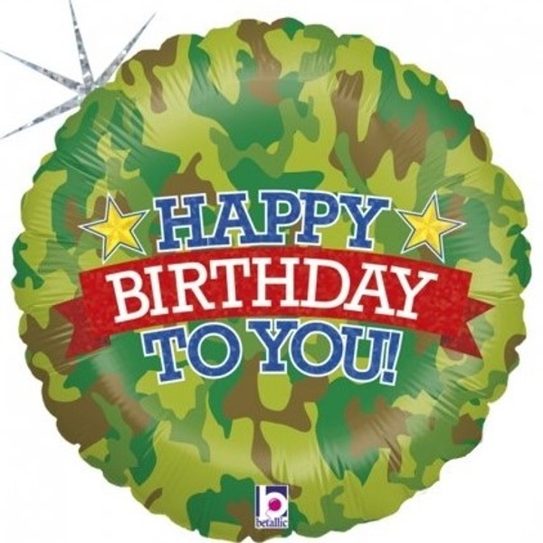 BAL�NEK f�liov� Mask�� Happy Birthday 46 cm