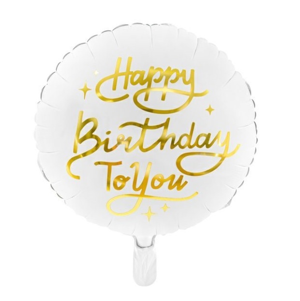 BAL�NEK f�liov� kulat� b�l� Happy Birthday To You 35cm