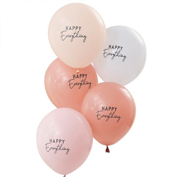 BAL�NKY latexov� Happy Everything Muted pastel 30cm 5ks