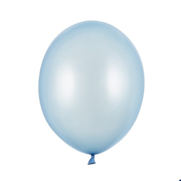 BAL�NKY latexov� metalick� baby blue 12cm 100ks