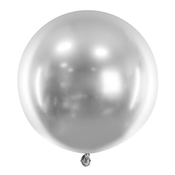 BAL�N latexov� chromov� st��brn� 60cm 1ks