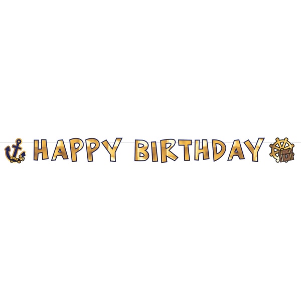BANNER Happy Birthday Pir�tsk� mapa 180cm