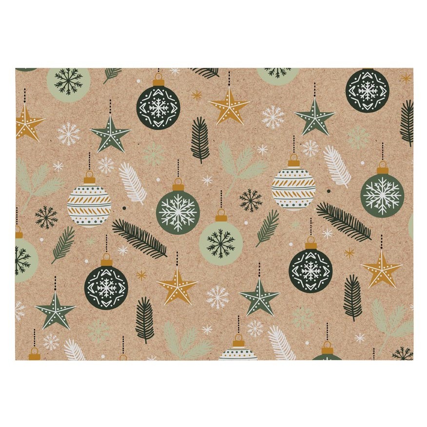 Bal�c� pap�r zelen� ozdoby 100x70 cm