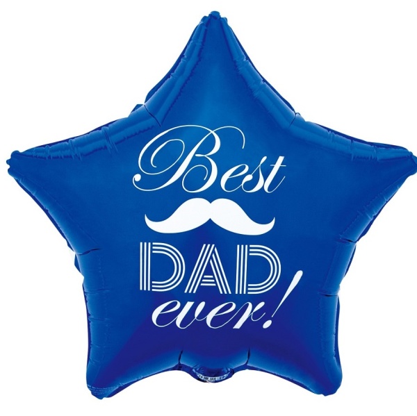 Bal�nek f�liov� Hv�zda modr� Best Dad Ever 44 cm