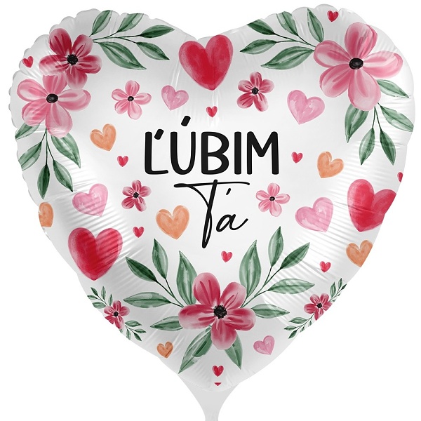 Bal�nek f�liov� Lubim �a s kv�tinami 43 cm