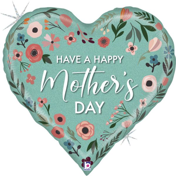 Bal�nek f�liov� Mother's Day srdce 76 cm