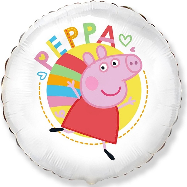 Bal�nek f�liov� Peppa Pig b�l� 48 cm