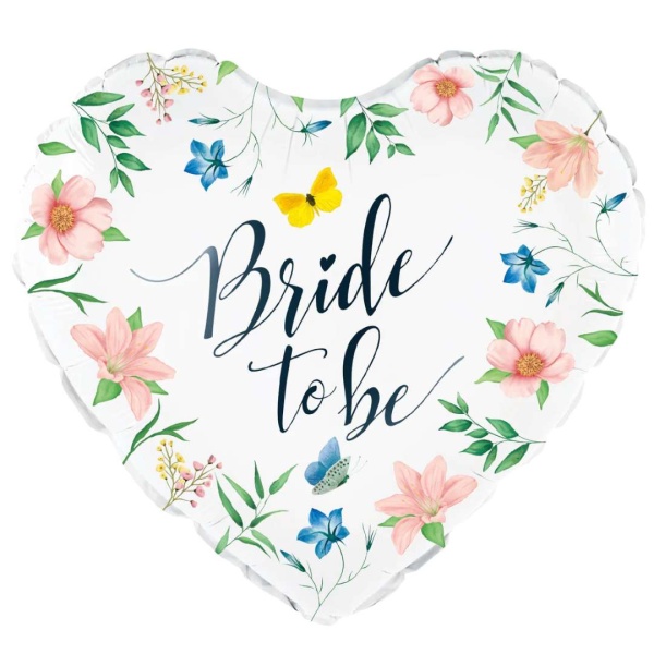 Bal�nek f�liov� Srdce Bride to be Flowers 45 cm