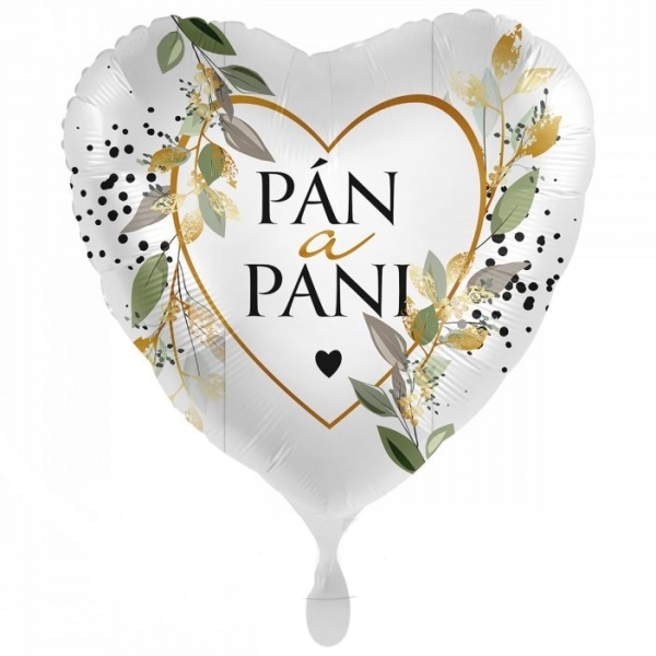 Bal�nek f�liov� srdce P�n & Pani 43 cm