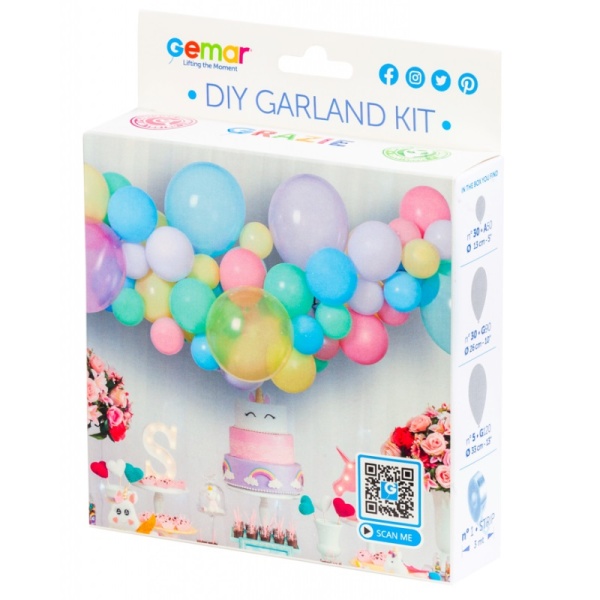Bal�nkov� girlanda pastel