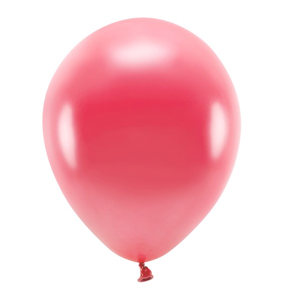 Bal�nky Eco 26cm metalizovan�, sv�tle �erven� (1 bal. / 10 ks)