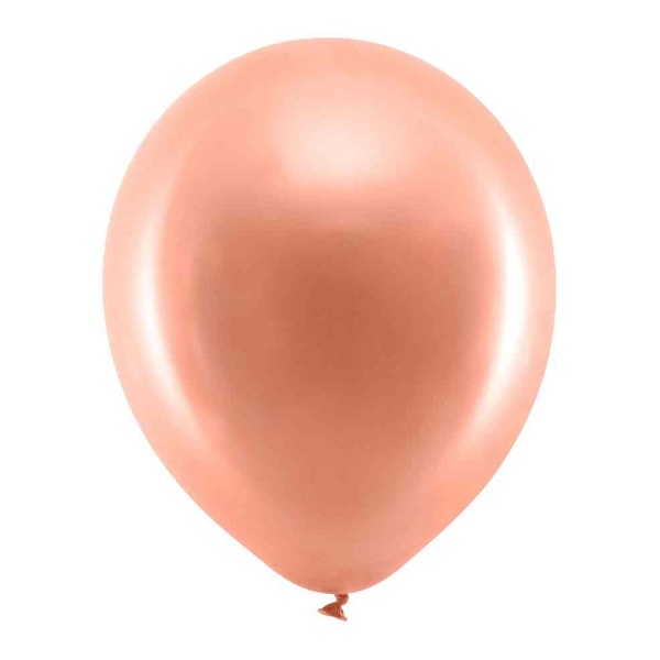 Bal�nky Eco 30cm metalick�, r��ov� zlato (1 bal. / 100 ks.)