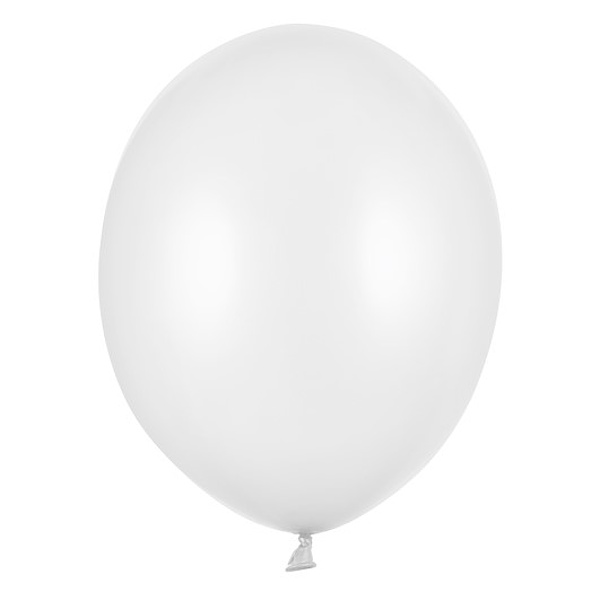 Bal�nky Strong 27cm, Metallic Pure White (1 balen� / 10 ks)