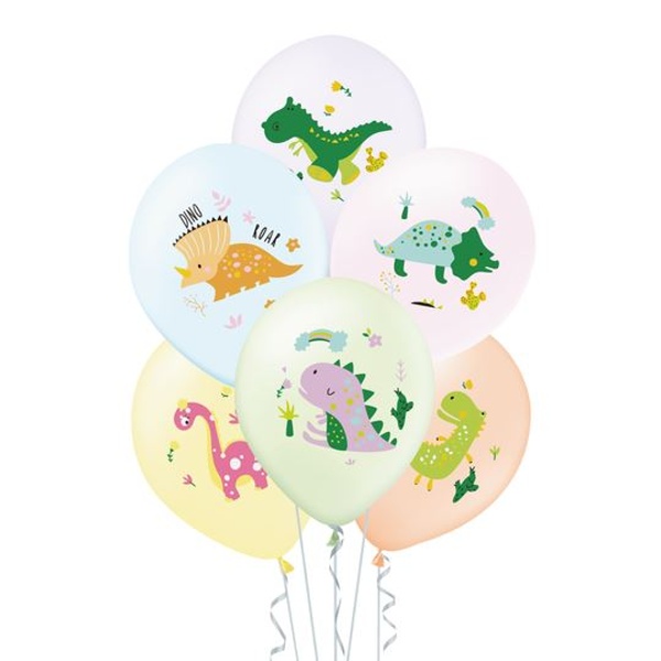 Bal�nky latexov� Dinosau�i 30 cm 6 ks