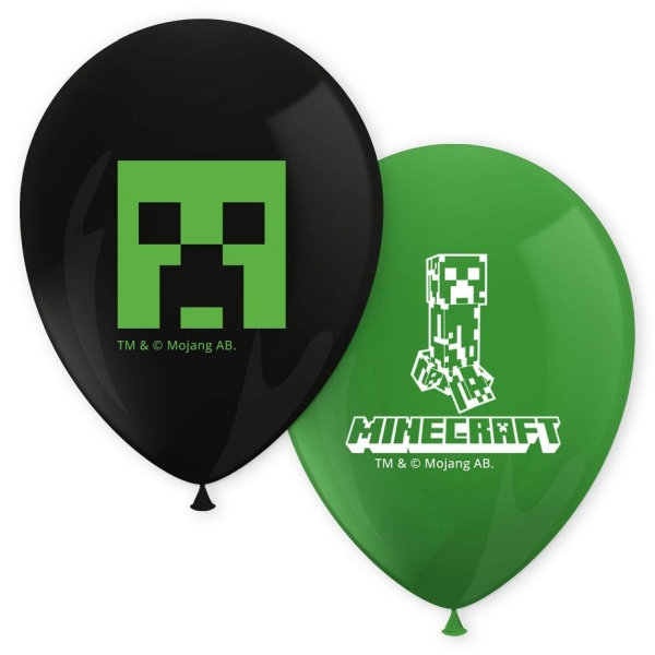 Bal�nky latexov� Minecraft 8 ks 28 cm