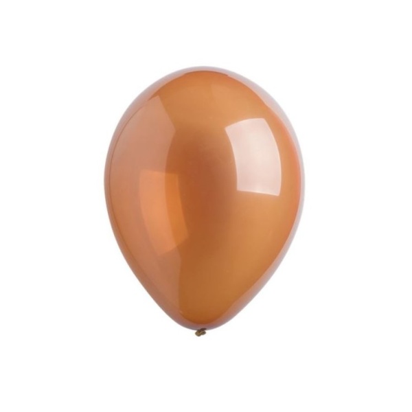 Bal�nky latexov� dekorat�rsk� Crystal �okol�dov� 12 cm 100 ks