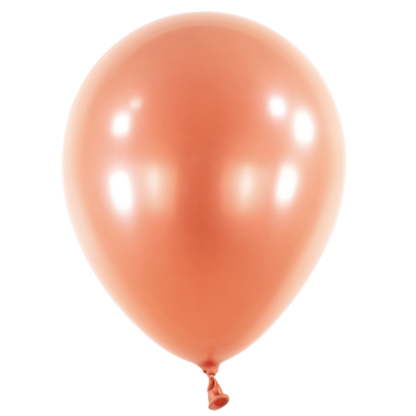 Bal�nky latexov� dekorat�rsk� Pearl Rose Gold 35 cm 50 ks
