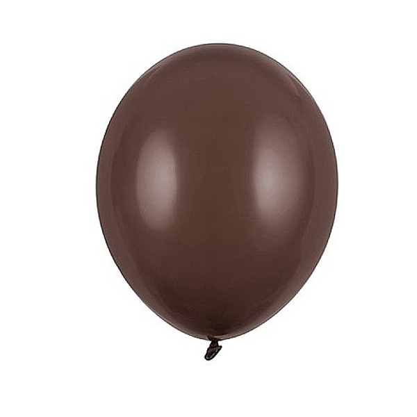 Bal�nky latexov� pastelov� Kakaov� hn�d� 12 cm 100 ks