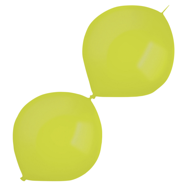 Bal�nky latexov� spojovac� dekorat�rsk� metalick� kiwi zelen� 30 cm 50 ks