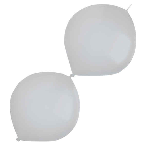 Bal�nky latexov� spojovac� dekorat�rsk� metalick� st��brn� 30 cm 50 ks