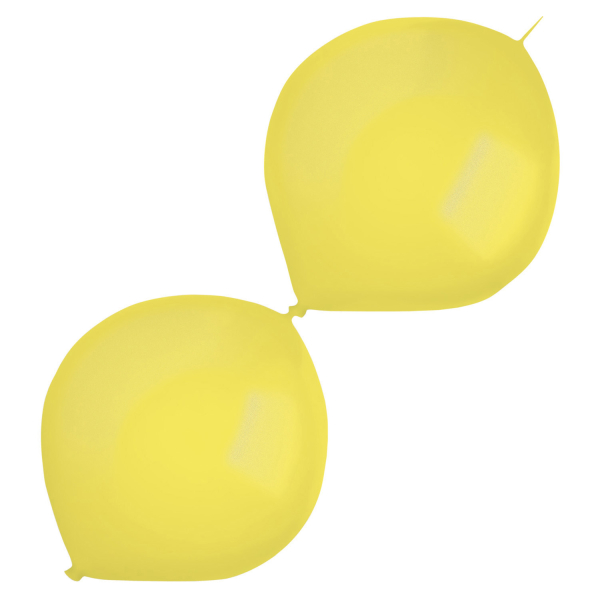 Bal�nky latexov� spojovac� dekorat�rsk� metalick� �lut� 30 cm 50 ks
