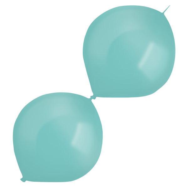 Bal�nky latexov� spojovac� dekorat�rsk� perle�ov� sv�tle modr� 30 cm 50 ks