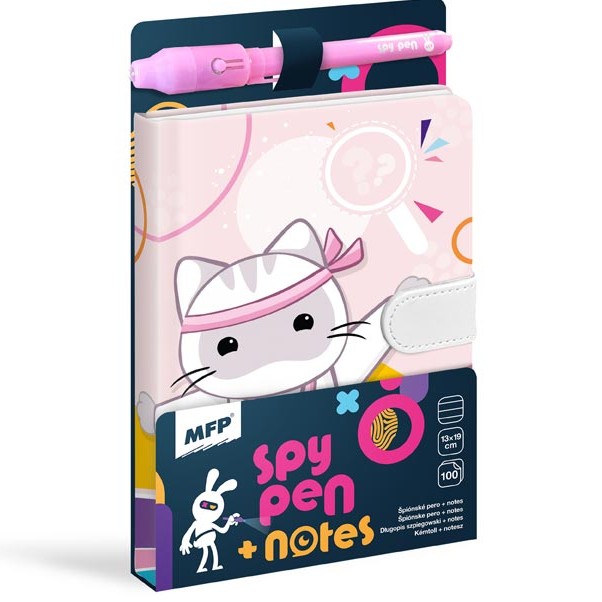 Blok s magnetem SPY NOTES - fialov�