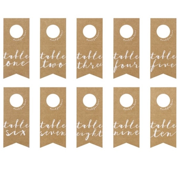 CEDULKY s ��sly stol� na l�hev 8x18,5cm 10ks