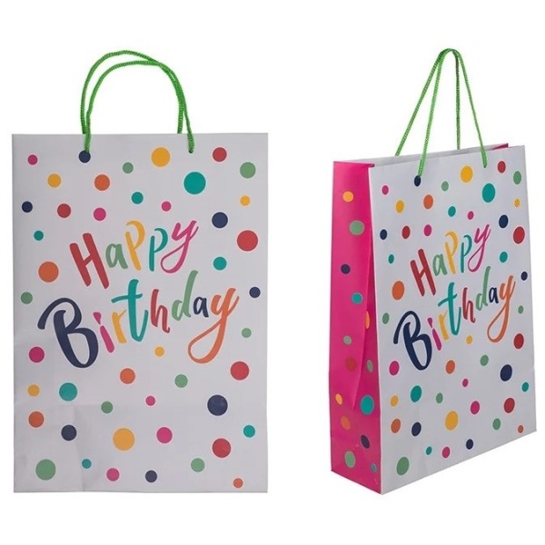 D�rkov� ta�ka Happy Birthday 25 x 34 cm