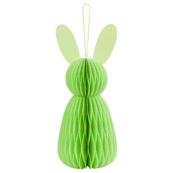 Dekorace pap�rov� Kr�l�k, zelen� 30 cm