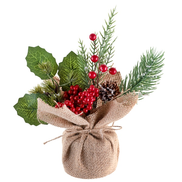 Dekorace p��rodn� v jut� 8x25 cm