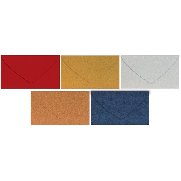 Dopisn� ob�lka metalick� mini 70x105mm - zlat�