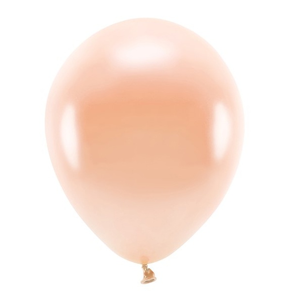 Eco Bal�nky 30 cm metalizovan�, broskvov� (1 bal. / 100 ks)