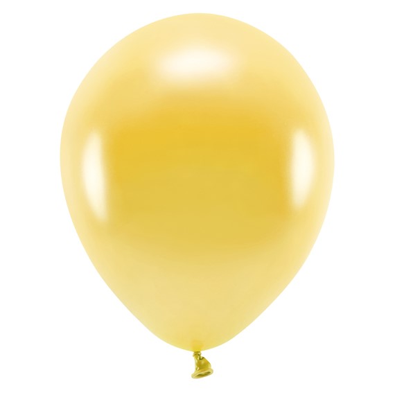 Eco bal�nky 30cm metalick�, sv�tl� zlat� (1 bal. / 100 ks)